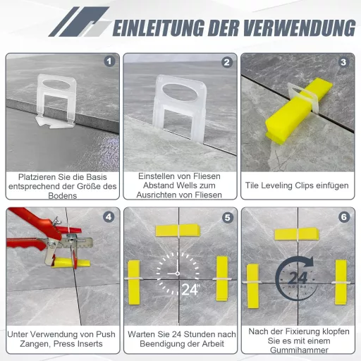 Storystore 500 db Csempe Szintezőtab 1,5 mm Fugavastagság Csempelés Segédeszköz 3-12 mm