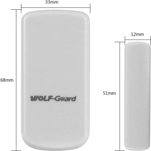 Bezdrôtový snímač dverí a okien Wolf Guard MC-06A, 433MHz, prebalený
