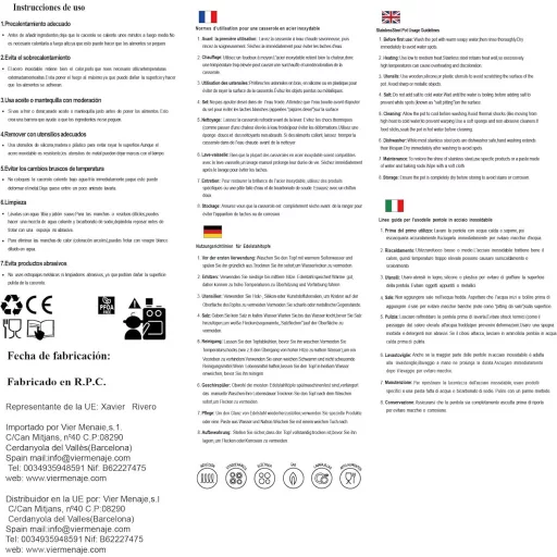 VIER 30 cm nerezový indukčný hrniec, oceľ 18/10