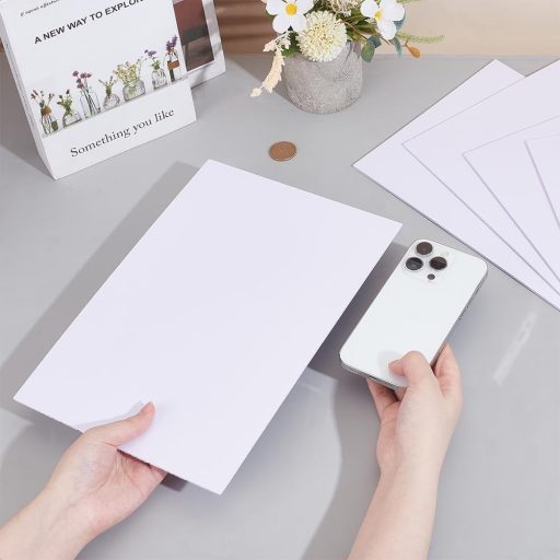 BENECREAT 5 db 3 mm-es fehér hablemez 30x20 cm poszter és modellezéshez