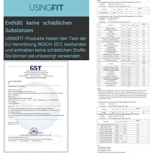 USINGFIT Súlyzott Csuklósúly és Lábsúly Szett Edzéshez 0,5-2 kg