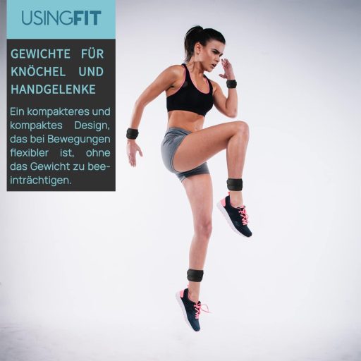 USINGFIT Súlyzott Csuklósúly és Lábsúly Szett Edzéshez 0,5-2 kg