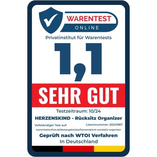 HerzensKind Autó Hátsó Ülés Szervező Tárolórendszer