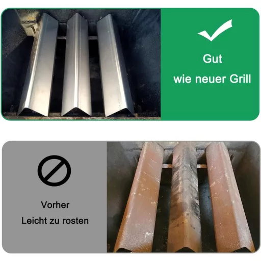 Set Arzător Tubular și Bare Aromă din Oțel Inoxidabil WELL GRILL pentru Seria Weber Spirit 200 - Piesă de Schimb Grătar pe Gaz pentru Modelele E210/220, S210, S220