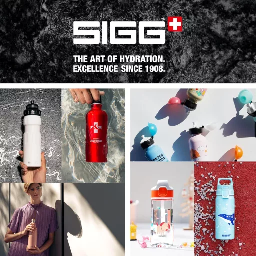 Sigg alumínium gyerekivópalack 0,4L - szivárgásmentes, könnyű, BPA-mentes - 24 Beary, Classic