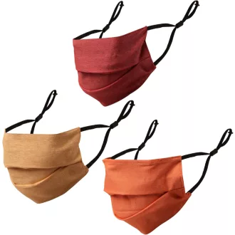   Touchstone Farmer Hatású Állítható Szűrőzsebes Arcmaszk Férfiaknak és Nőknek - Dupla Rétegű Pamut, Újrahasználható, Orr-Rögzítővel, 3 db Pir