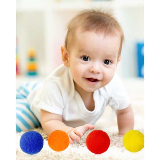 Pllieay 30 db 6 cm puha pompon labda 15 szín DIY kézműves dekorációhoz