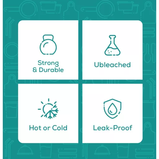 GUSTO 340ml Barna Kraft Papír Kávécsészék 100db Ökológikus Eldobható