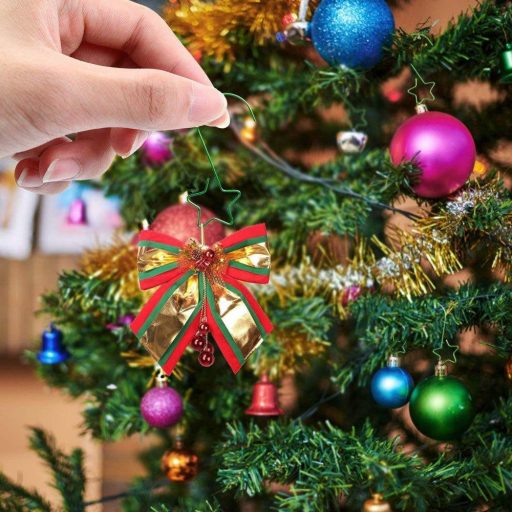 KATELUO 60 darabos Karácsonyfa Akasztó Csillag Díszítő Függőkészlet, Újrahasznosítható (3 Forma)