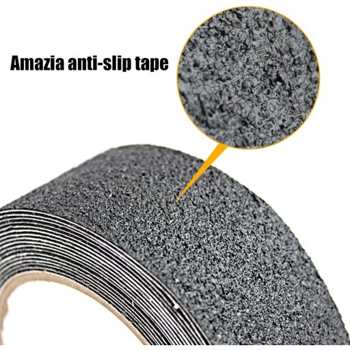 Skyzone fekete csúszásgátló szalag lépcsőkhöz, 5 cm x 5 m