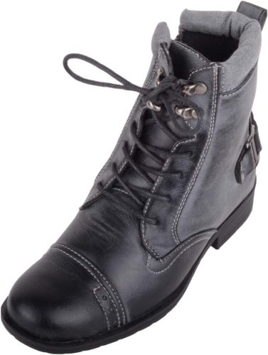 Cizme de damă tip militar cu fermoar Absolute Footwear, negre, mărimea 39 1/3