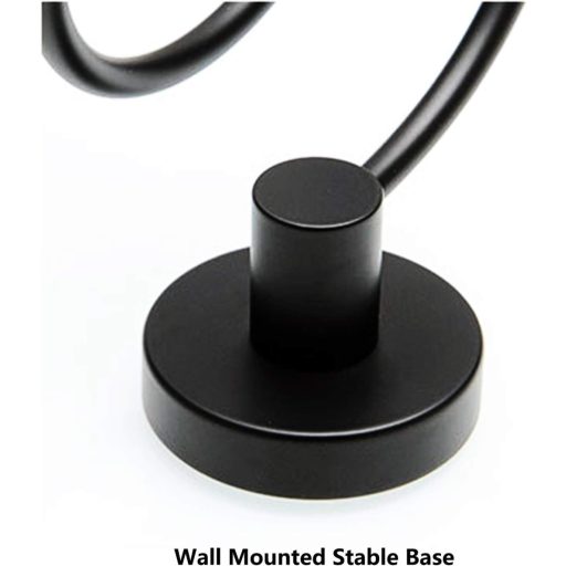 Makidar Rozsdamentes Acél Hajszárító Tartó Fekete Krómozott