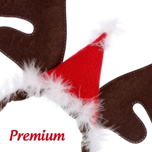 VALICLUD Kutya Karácsonyi Jelmez Rénszarvas Agancs Fejpánt Kalappal