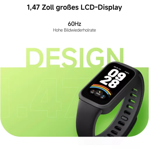XIAOMI Smart Band 9 Active lila okosóra 37mm, 450 nits, 18 napos akkumulátor, 50 sportmód, vízálló - Purple