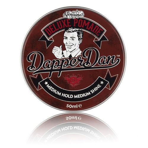 Dapper Dan Deluxe Pomade - Közepes Tartású Hajformázó Férfiaknak - Vízalapú, Rugalmas Tartás, Természetes Fény - 50ml