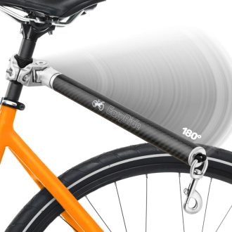   Forgatható kutyasétáltató biciklis póráz - Karbonszálas, lengéscsillapítós, gyorsrögzítésű