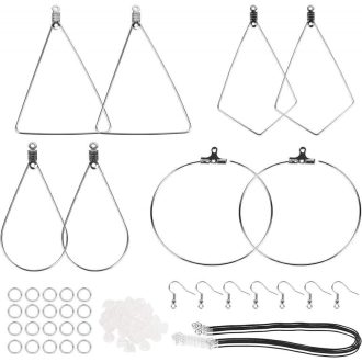   Set za izradu naušnica od nehrđajućeg čelika za kreativne hobiste.