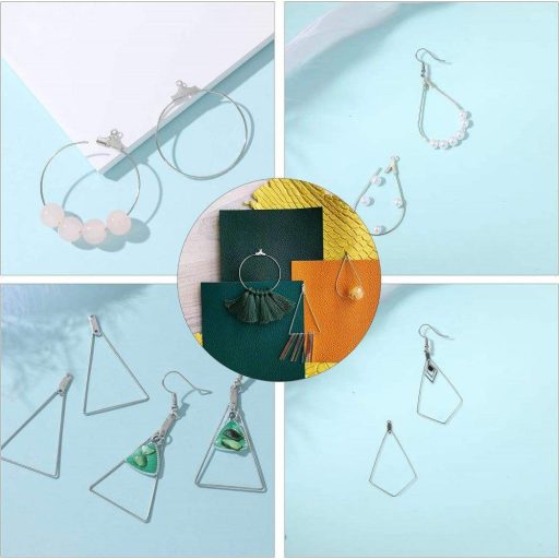 Set za izradu naušnica od nehrđajućeg čelika za kreativne hobiste.