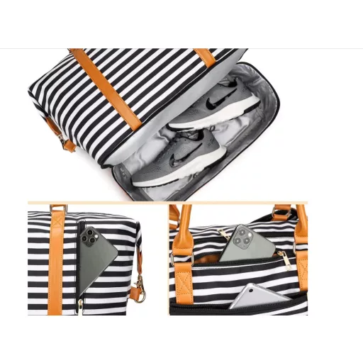 Cestovná taška pre ženy EverVanz s priehradkou na topánky a popruhom na pripevnenie ku kufru