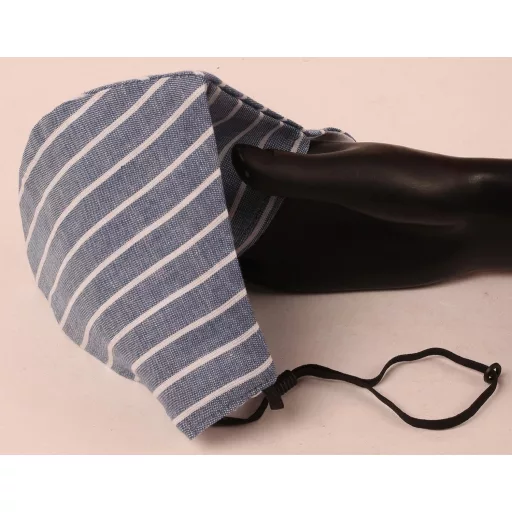 Mască de față din bumbac cu 3 straturi ajustabilă Touchstone cu buzunar pentru filtru - Mască lavabilă, reutilizabilă pentru bărbați și femei - 3 buc Albastru/Portocaliu/Alb