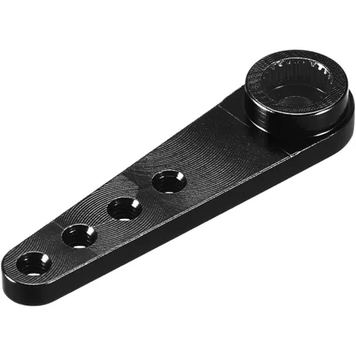 sourcing map Aluminium 25T Servo Horn Futaba Savox RC autó hajó fekete 2db - Aluminium