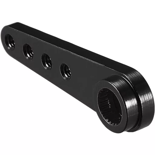 sourcing map Aluminium 25T Servo Horn Futaba Savox RC autó hajó fekete 2db - Aluminium