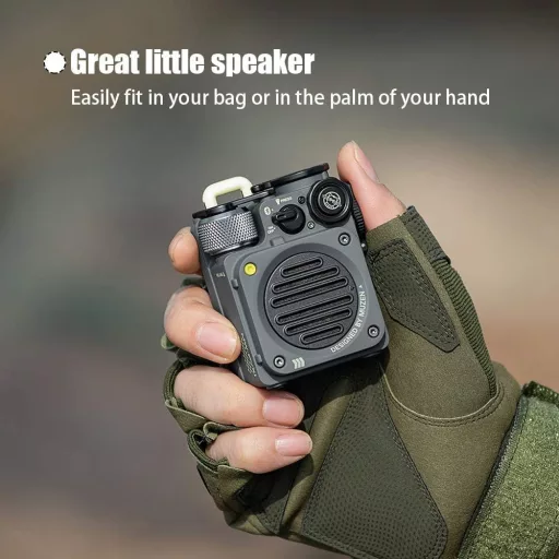 Vodotesný Bluetooth reproduktor Muzen Wild Mini, prenosný outdoorový reproduktor na cesty