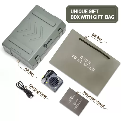 Vodotesný Bluetooth reproduktor Muzen Wild Mini, prenosný outdoorový reproduktor na cesty