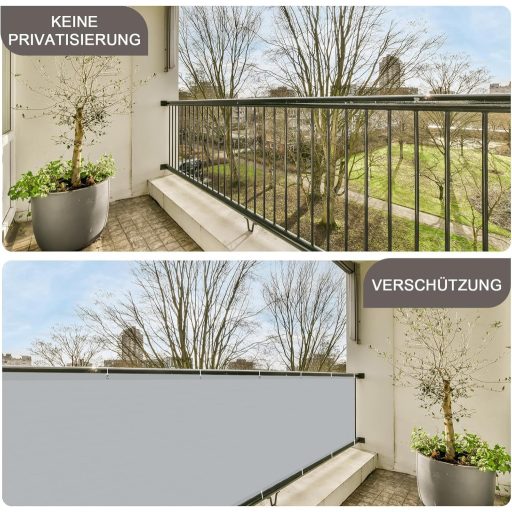 Sunny Guard Erkély Adatvédelmi Ernyő 90x600cm, UV Védelem, Időjárásálló PES