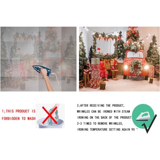 AIIKES 8x6 ft vianočné fotopozadie, vianočný stromček, dekoračná tapeta