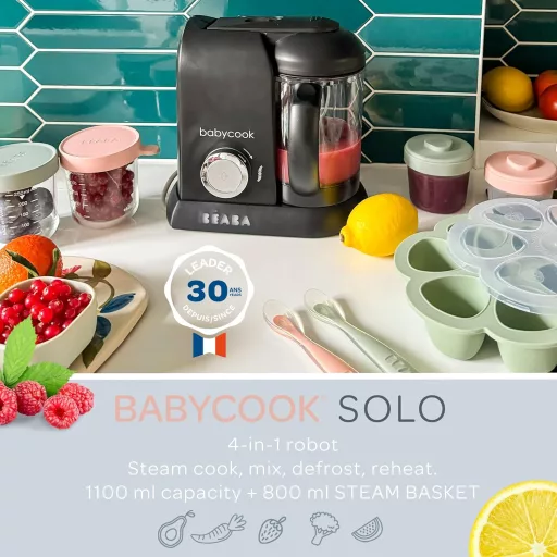 Béaba Babycook Solo 4 az 1-ben gőzfőző, turmixgép, főzőgép és processzor babáknak