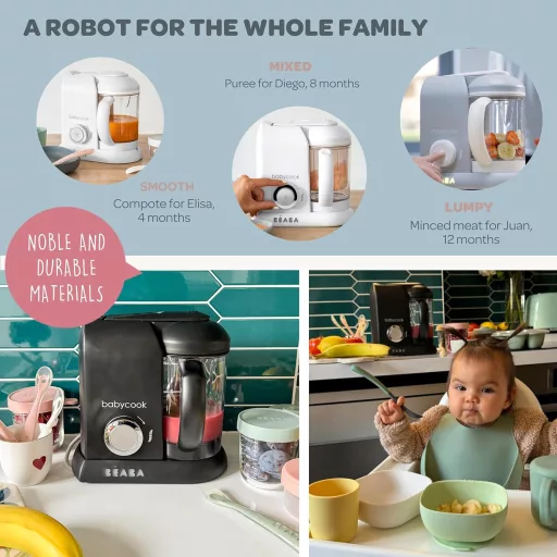 Béaba Babycook Solo 4 az 1-ben gőzfőző, turmixgép, főzőgép és processzor babáknak