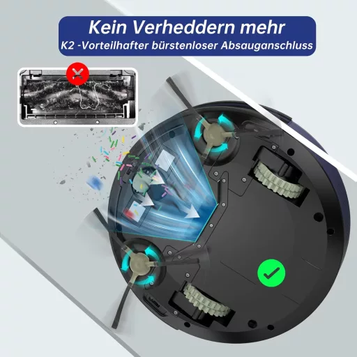 OKP Mini Robot Porszívó WiFi Kapcsolattal Intelligens Takarítógép