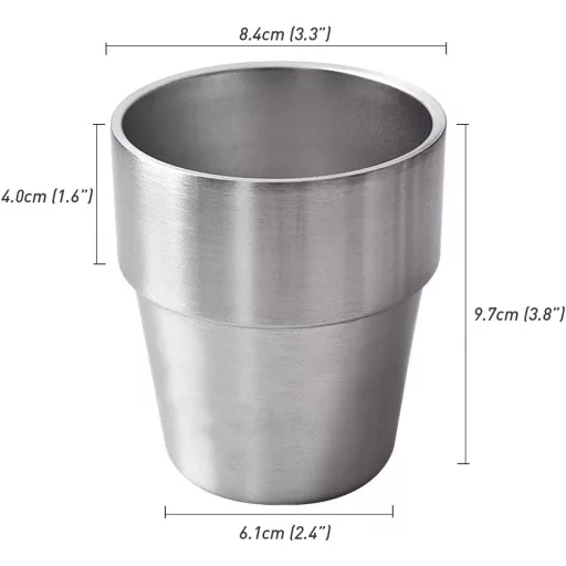 Newk rozsdamentes acél termoszos pohár 300ml dupla falú 2 darab