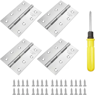   YSDMY 4 kom šarke za vrata od nehrđajućeg čelika 100 mm, sklopive šarke za namještaj s vijcima