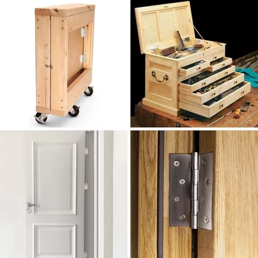 YSDMY 4 db 100mm rozsdamentes acél ajtópánt, összecsukható bútor pántok csavarokkal