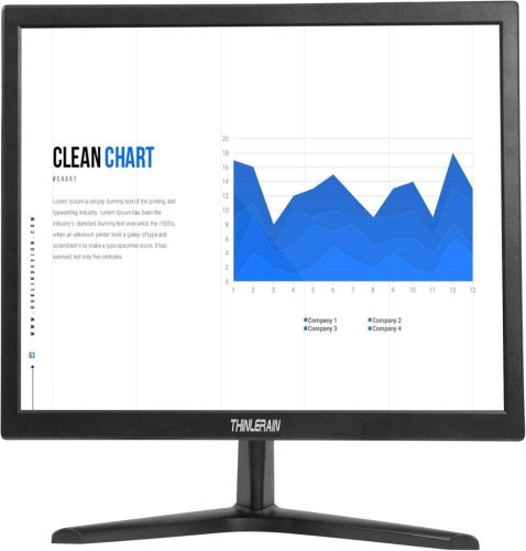 Monitor Thinlerain 17" 1280x1024 LED Ecran 4:3 - Cu Difuzoare Integrate, Timp de Răspuns 5ms, 60Hz, VGA/HDMI, Compatibil VESA, Suportă PS4/Xbox