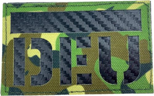 Insignă Tactică din Fibră de Carbon - Patch Airsoft Paintball Camuflaj