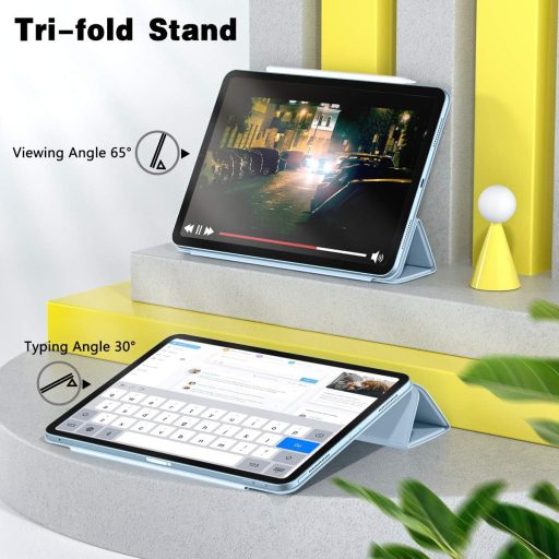 Husă de protecție magnetică Vobafe pentru iPad Air 4 10.9" și iPad Pro 11" Tip Trifold cu suport Apple Pencil