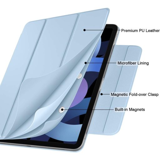 Husă de protecție magnetică Vobafe pentru iPad Air 4 10.9" și iPad Pro 11" Tip Trifold cu suport Apple Pencil