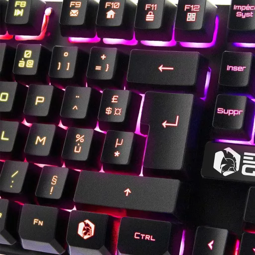 EMPIRE GAMING K300 Gamer Billentyűzet AZERTY RGB LED 105 Gomb