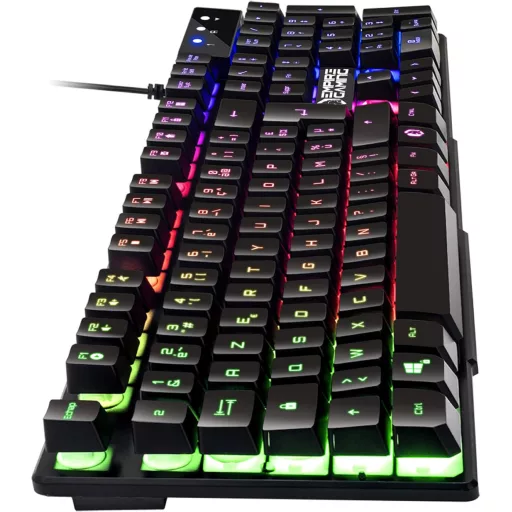 EMPIRE GAMING K300 Gamer Billentyűzet AZERTY RGB LED 105 Gomb