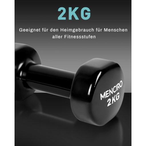 MENCIRO 2 kg-os Súlyzó Pár Edzéshez és Erőnléthez Otthoni Edzőteremhez