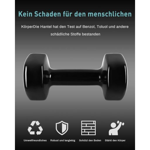 MENCIRO 2 kg-os Súlyzó Pár Edzéshez és Erőnléthez Otthoni Edzőteremhez