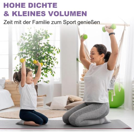 Set de gantere MENCIRO, 2 bucăți, 0,5-2 kg, pentru antrenament acasă și dezvoltarea forței