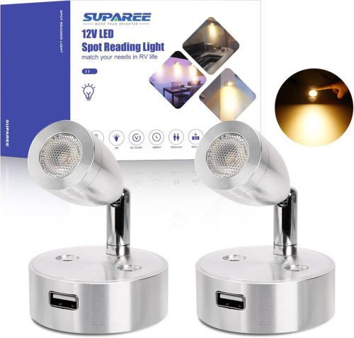 SUPAREE 12V-os LED belső világítás autóba, lakókocsiba, hajóba - 2 db