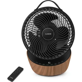   Tichý stolný ventilátor 4UMOR, 20 dB, 12 rýchlostí, 8-hodinový časovač, 30 m², do spálne a kancelárie