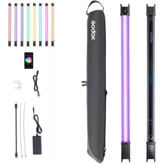   Godox TL60 RGB LED Fénycső 2700K-6500K CRI 96 Videó Lámpa Effektekkel