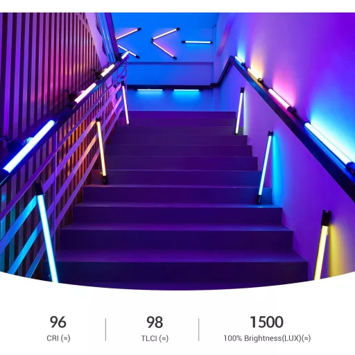 Godox TL60 RGB LED svetelná trubica 2700K-6500K CRI 96 video svetlo s efektmi