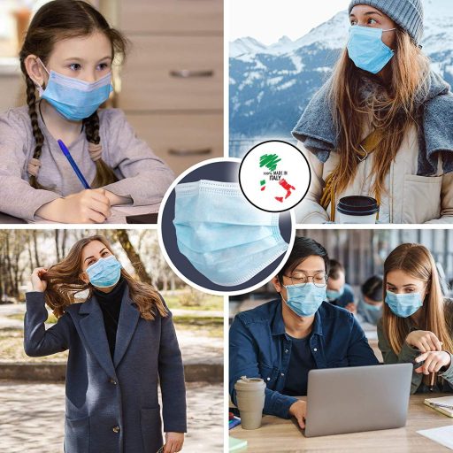 Sundeer 50db Gyermek Sebészeti Maszk, Olasz Gyártás, CE Tanúsított, BFE 99%, Latex Mentes